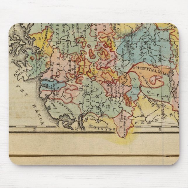 France, Switzerland, Germany Mouse Pad (Front)