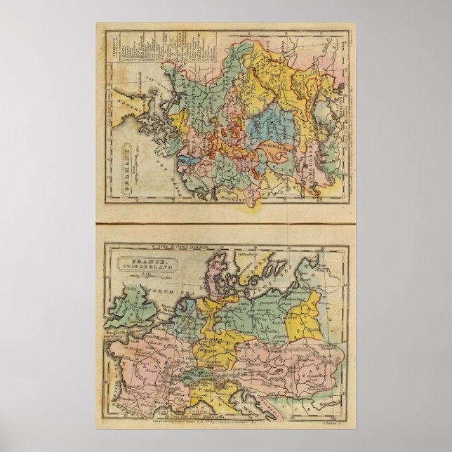 France, Switzerland, Germany Poster (Front)