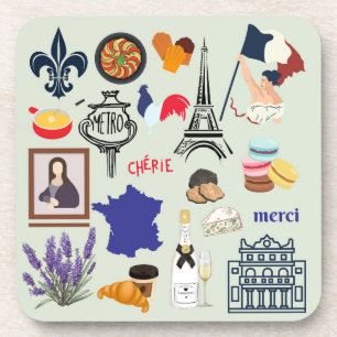 France Symbols Coaster