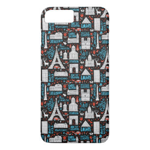 France   Symbols Pattern iPhone 8 Plus/7 Plus Case