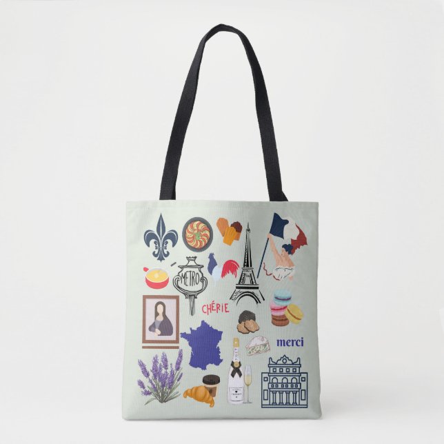 France Symbols Tote Bag (Front)