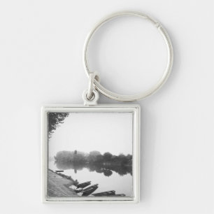 FRANCE, Touraine, The Loire: CHINON Boats along Key Ring