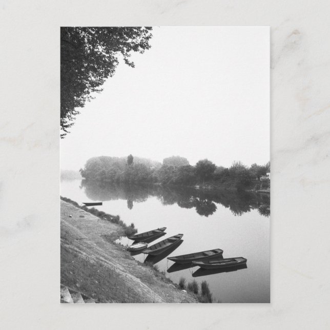FRANCE, Touraine, The Loire: CHINON Boats along Postcard (Front)