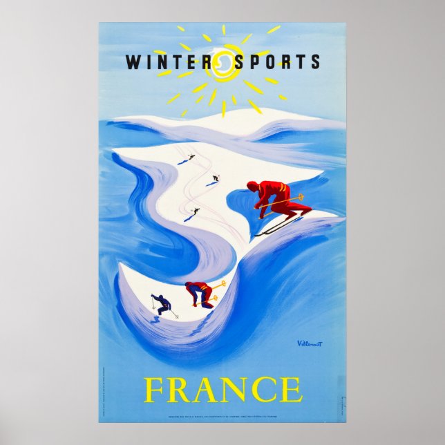 France Travel Poster ... Winter Sports (Front)