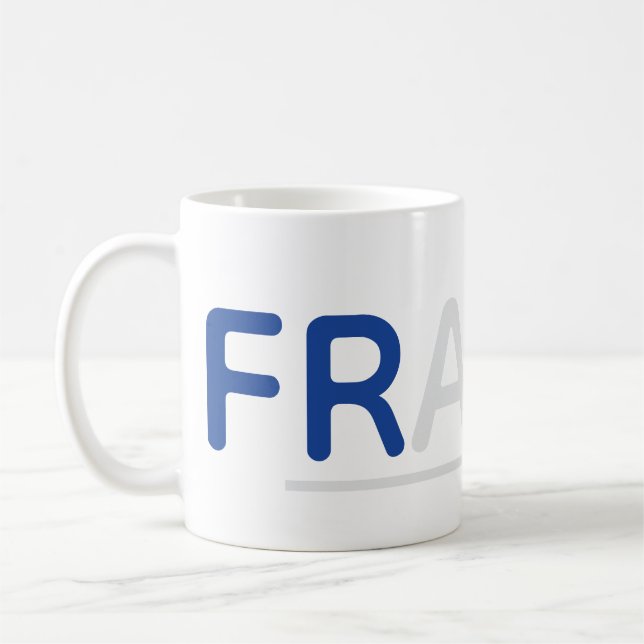 "France" Typography Mug (Left)