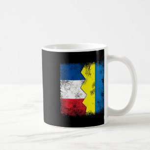 France Ukraine Flags Half Ukrainian French Roots P Coffee Mug