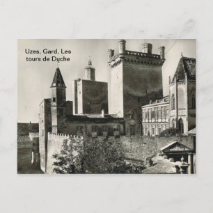 France, Uzes, Gard, Les tours de Duche Postcard