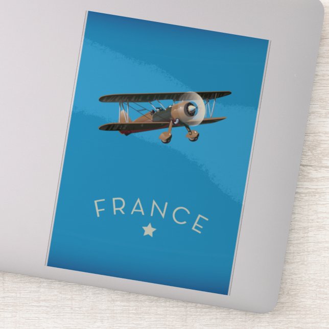 France vintage flight poster (Detail)