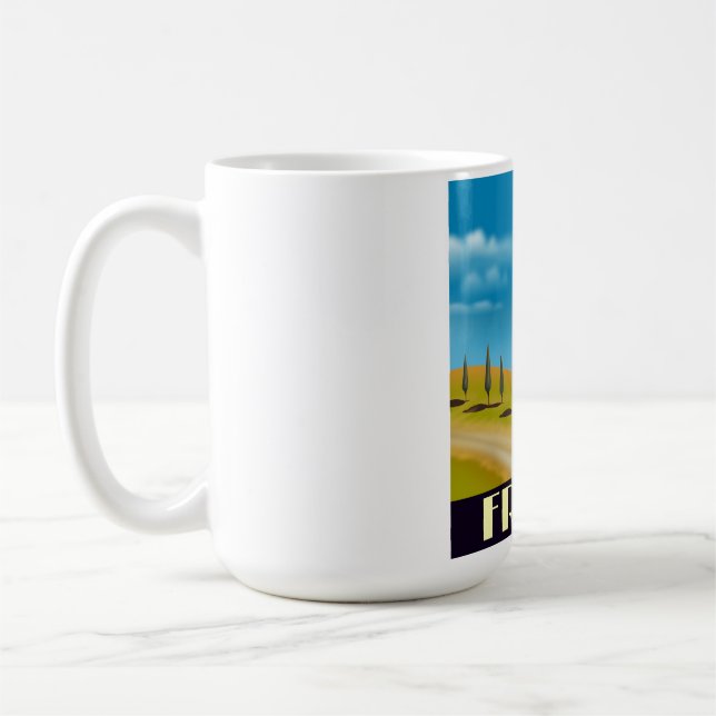 France vintage style travel poster coffee mug (Left)