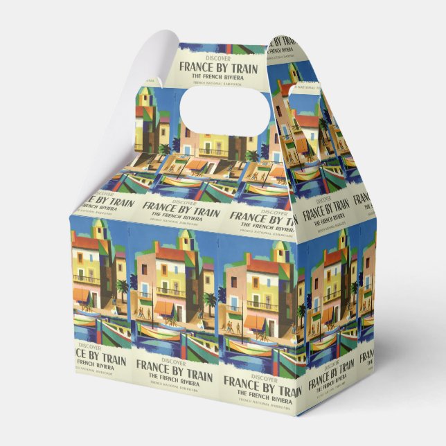 FRANCE Vintage Travel favour box (Front Side)