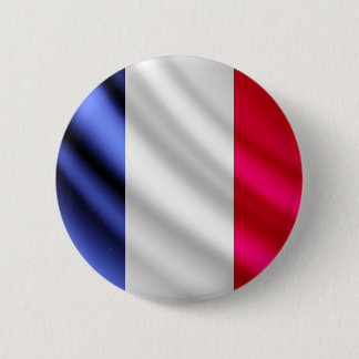France waving flag pinback button