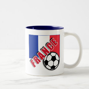 FRANCE World Soccer Fan Tshirts Two-Tone Coffee Mug