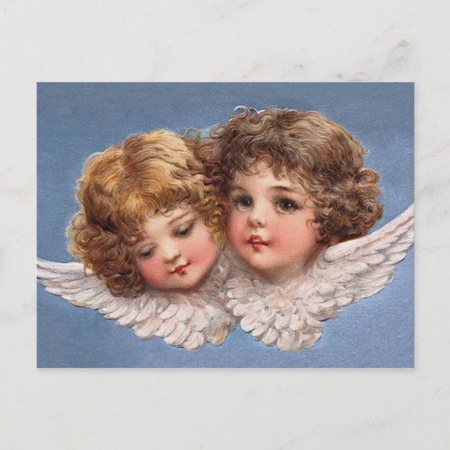 Frances Brundage: Angel Couple 1 Postcard (Front)