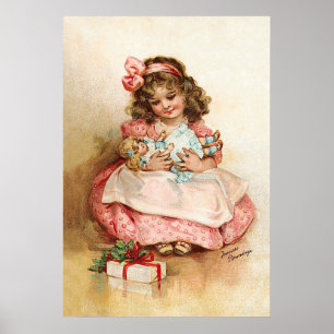 Frances Brundage - Girl with Doll Poster
