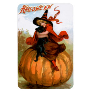 Frances Brundage: Halloween Witch Magnet