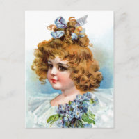 Frances Brundage - Portrait of a Flowery Girl