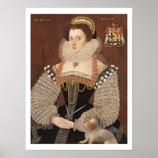 Frances Clinton, Lady Chandos (1552-1623) 1579 (oi Poster (Front)