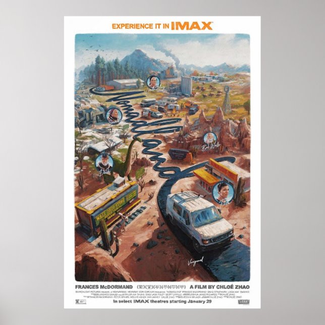 Frances Mcdormand Nomadland Movie Poster (Front)