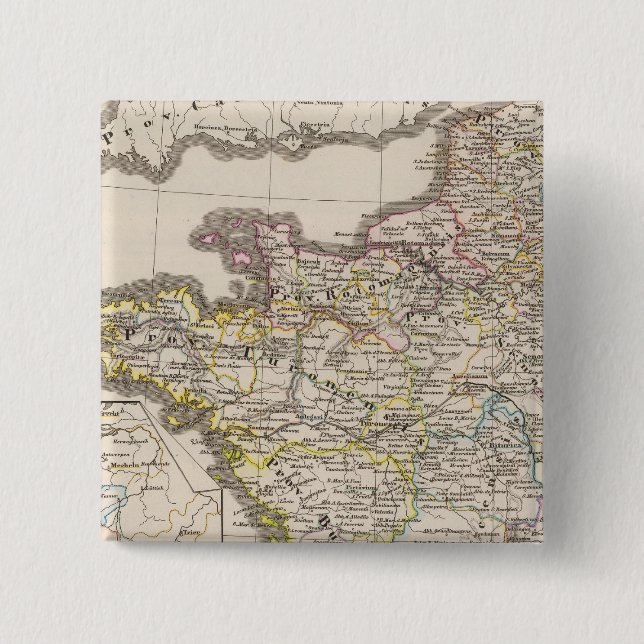 France's oldest religious 15 cm square badge (Front)