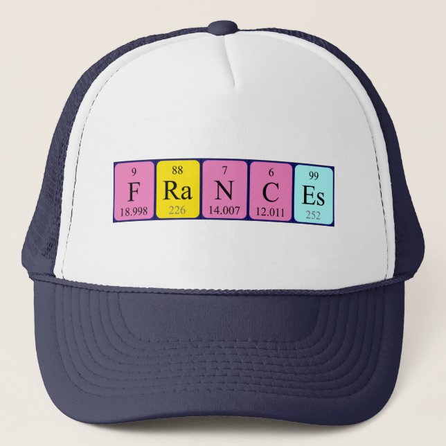 Frances periodic table name hat (Front)