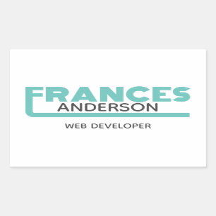 Frances Rectangular Sticker