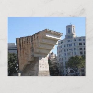 Francesc Macià monument, Barcelona Postcard