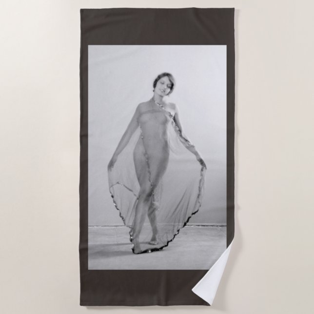 Francesca a Bella Ragazza, Beautiful italian Girl Beach Towel (Front)