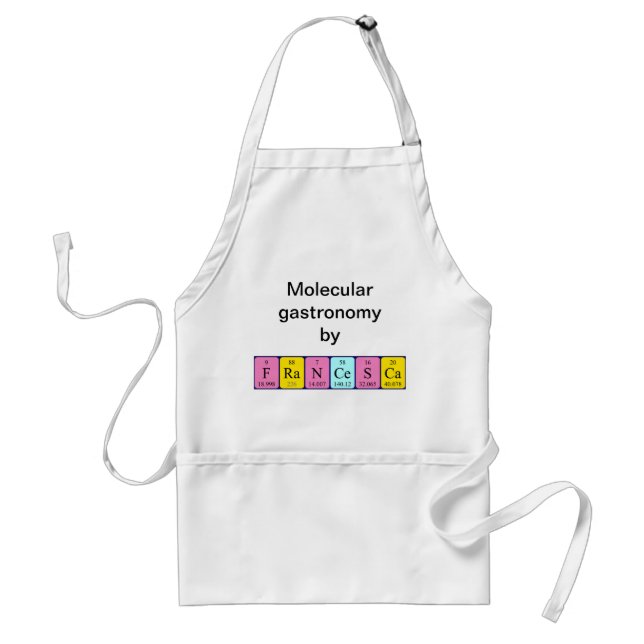 Francesca periodic table name apron (Front)