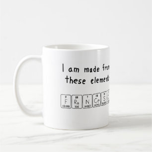 Francesca periodic table name mug