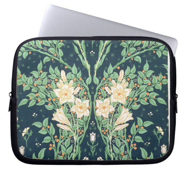 Francesca wallpaper design laptop sleeve (Front)
