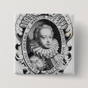 Francesco Gonzago, Duke of Mantua and Marquess 15 Cm Square Badge