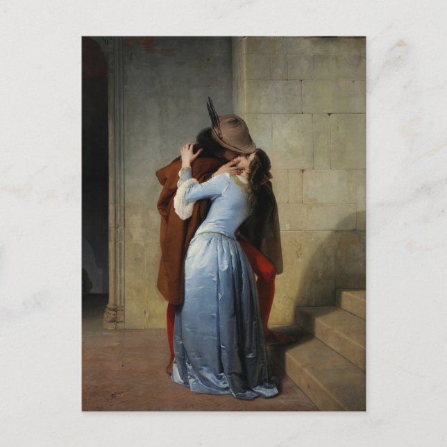 Francesco Hayez - The Kiss Postcard (Front)