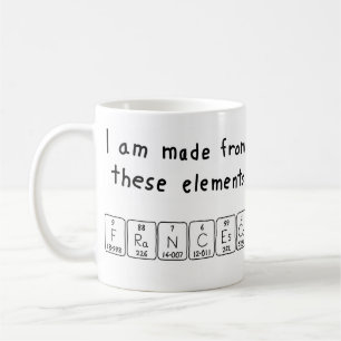 Francesco periodic table name mug