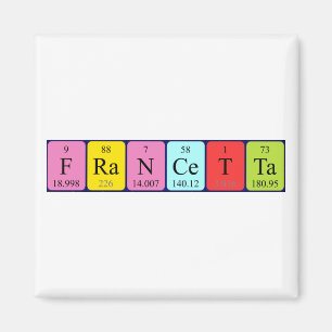 Francetta periodic table name magnet