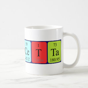 Francetta periodic table name mug