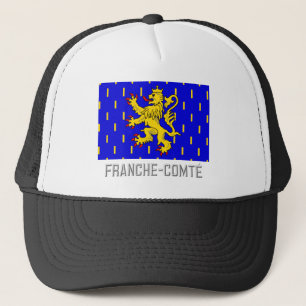 Franche-Comté flag with name Trucker Hat