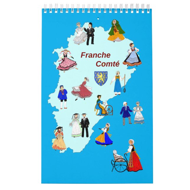 Franche costumes - Comté, France Calendar (Cover)
