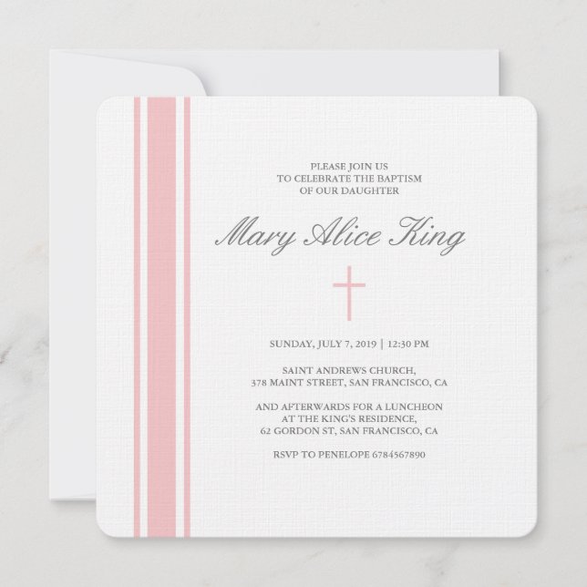 Francine baptism invitation (Front)