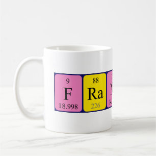 Francine periodic table name mug