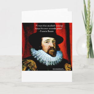 Francis Bacon & Famous Quote Greeting Card