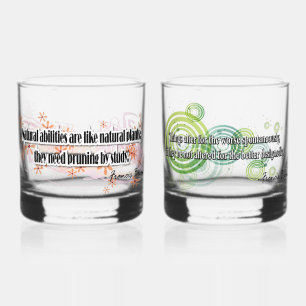 Francis Bacon quotes Whiskey Glass