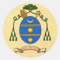 Francis de Sales Coat of Arms Patron Saint Sticker