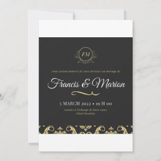 Francis & Marion Invitation