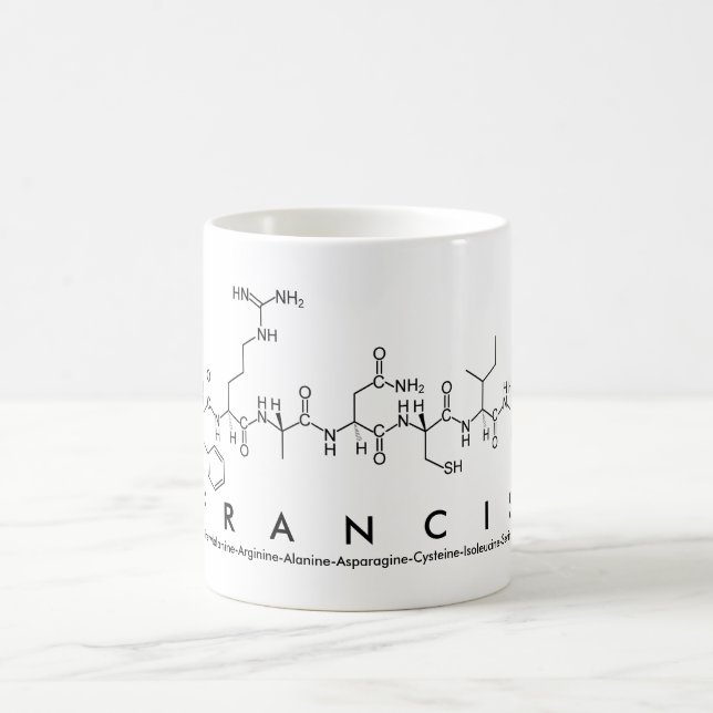 Francis peptide name mug (Center)