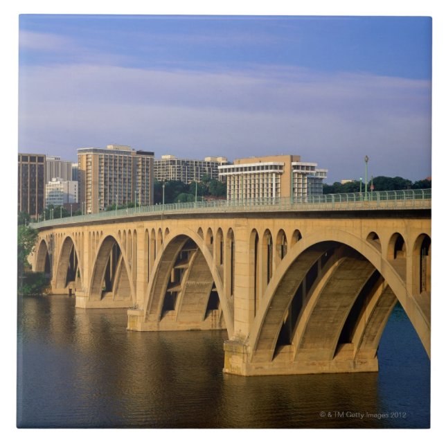 Francis Scott Key Bridge in daylight Tile (Front)