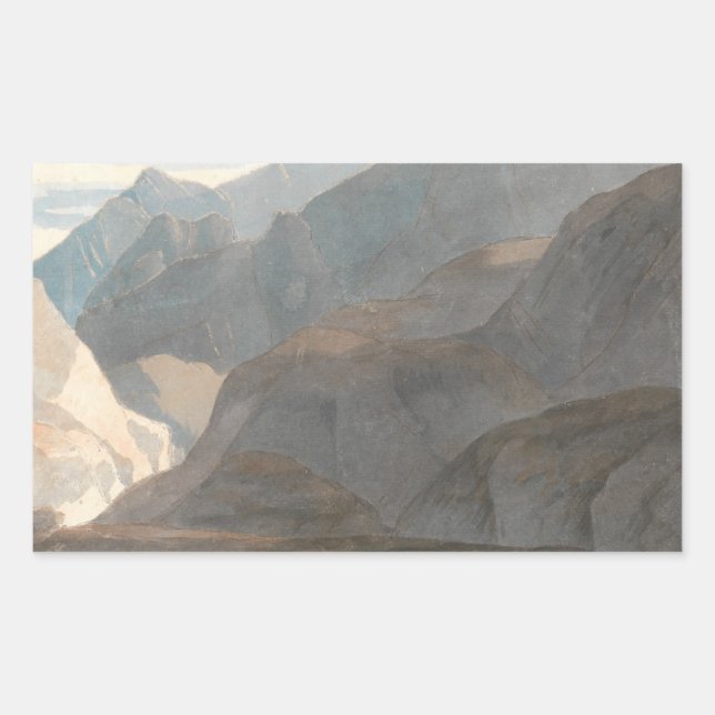 Francis Towne - On the Lake of Como Rectangular Sticker (Front)