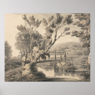 Francis Towne - The Foot Bridge Poster