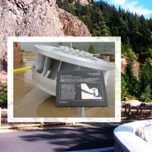 Francis Turbine Wheel, Flaming Gorge Dam, Utah Postcard