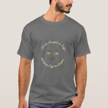 Franciscan TShirt Gospel to Life San Damiano Cross