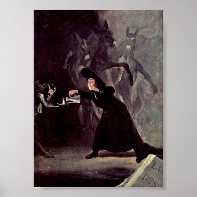 Francisco de Goya - The lamp of the Devil Poster (Front)